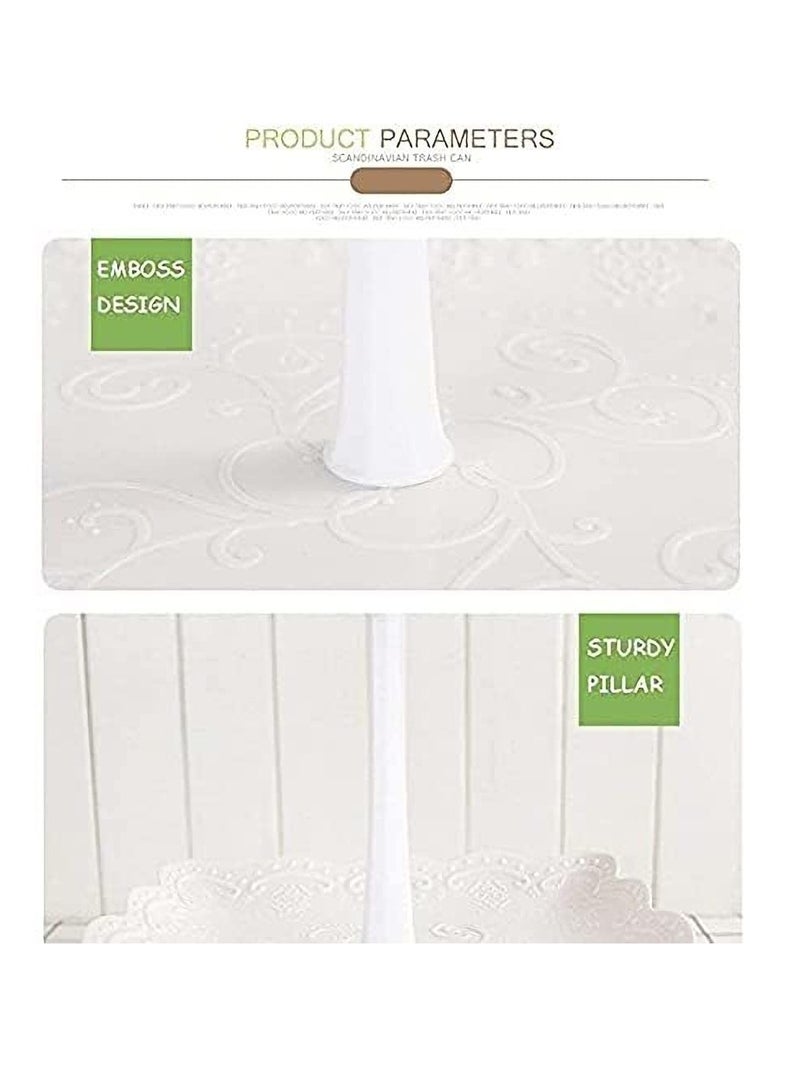 Excefore 3 Tier Cupcake Stand, Plastic Tiered Serving Stand, Dessert Fruit Snack Tower Tray for Wedding Home Birthday Tea Party Baby Shower  - Image 5