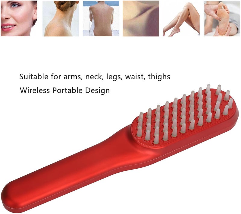 klarako Wireless Electric Scalp Massaging Brush with 49 Soft Massage Tips, Portable Design Cordless Electric Massager for Relaxation and Muscle Relief - Image 2