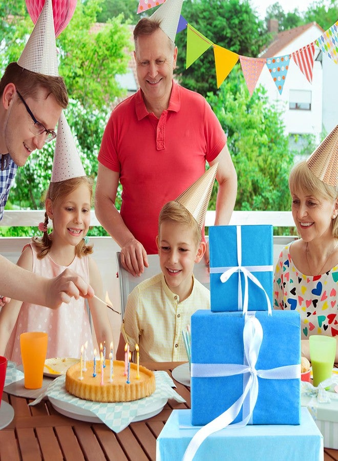 PLULON 60 Sheets Light Blue Tissue Paper Bulks, Gift Wrap Tissue Paper Sheets for Packaging Birthday Gift Wrapping Birthday Wedding Holiday - Image 5