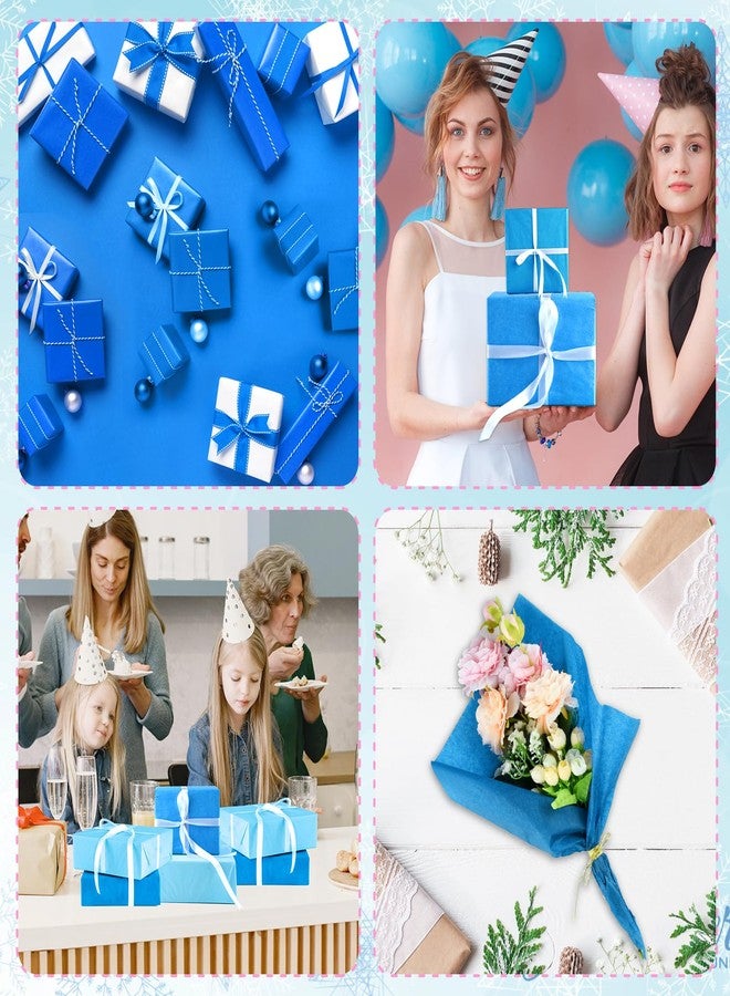 PLULON 60 Sheets Light Blue Tissue Paper Bulks, Gift Wrap Tissue Paper Sheets for Packaging Birthday Gift Wrapping Birthday Wedding Holiday - Image 3