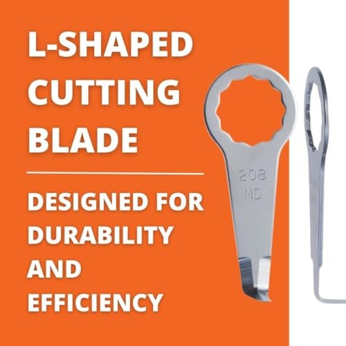 Fein L-Shaped Cutting Blade for Precision Work - Serrated Design for Smooth, Clean Cuts on Cordless MultiMaster Tools, 3/4" Blade Length, 2-Pack - 63903208010 - Image 2