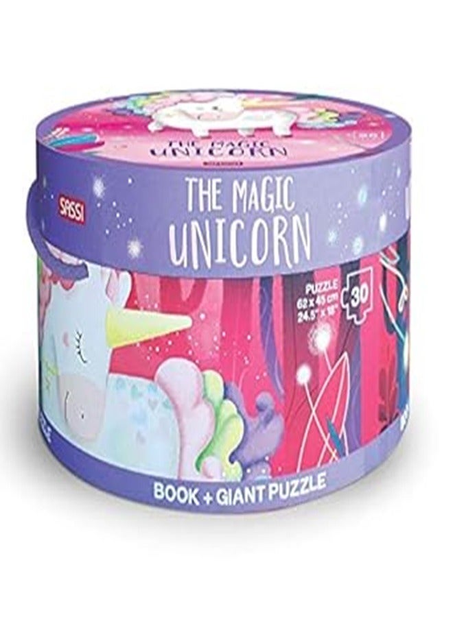 THE MAGIC UNICORN GIANT PUZZLE AND BOOK