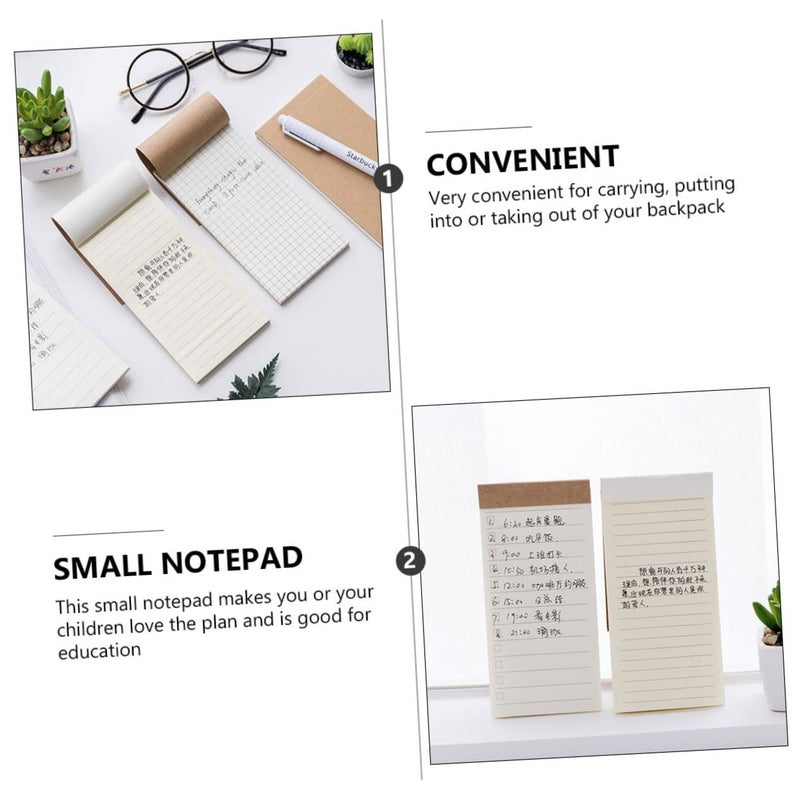 Multi Purpose Pocket Notepad Set Of 12 Mini Planning Handbooks With Lined And Blank Pages Khaki Color Efficient Note Taking For School And Office - Image 4