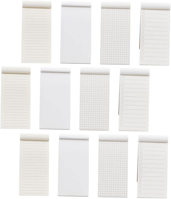 Multi Purpose Pocket Notepad Set Of 12 Mini Planning Handbooks With Lined And Blank Pages Khaki Color Efficient Note Taking For School And Office - Image 1