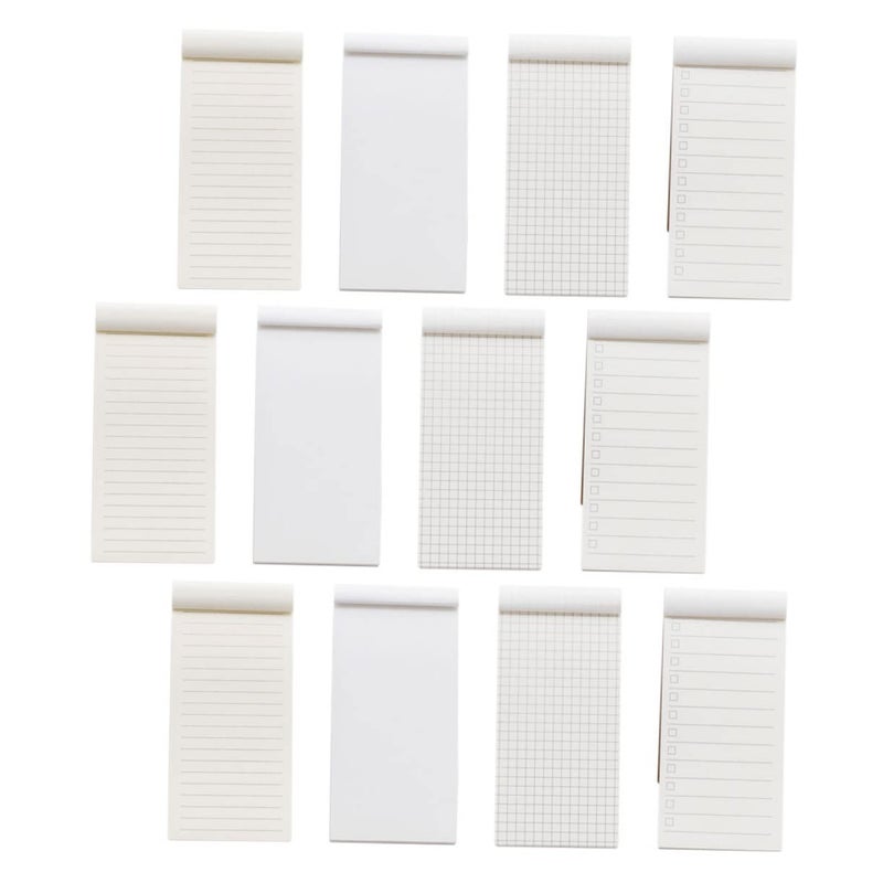 Multi Purpose Pocket Notepad Set Of 12 Mini Planning Handbooks With Lined And Blank Pages Khaki Color Efficient Note Taking For School And Office - Image 2