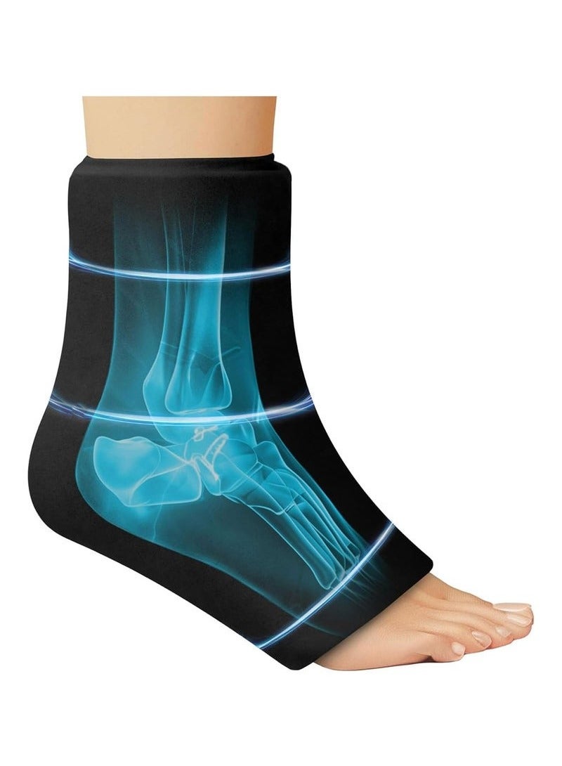 ATRJSZ Reusable Foot Ankle Ice Pack Wrap for Injuries, Flexible Gel Cold Pack for Ankle Pain Relief Hot Cold Therapy Ankle Cold Wrap for Sprains,Achilles,Tendonitis and Swelling Plantar Fasciitis,Sprained(L) - Image 1