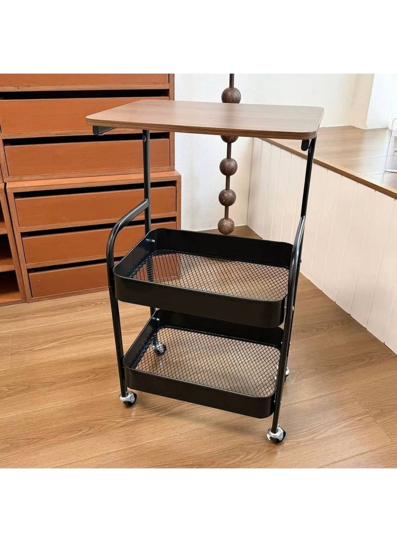 Turbo metal table with wheels - Image 2
