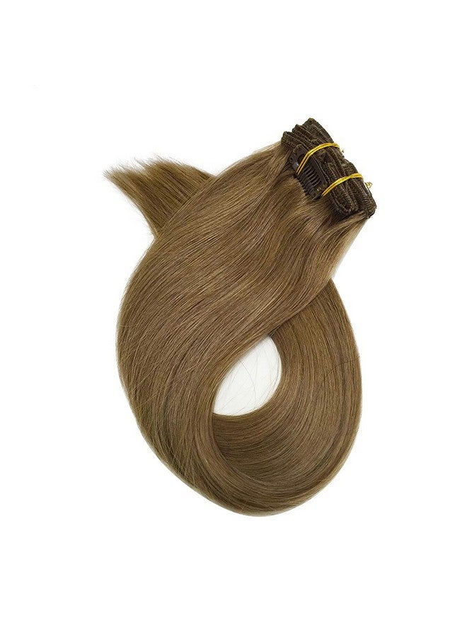 أوبيتا وصلات شعر بشرية بمشبك في وصلات شعر بني فاتح على 7 قطع 70 جرام شعر ريمي مستقيم بمشبك 22 بوصة مجموعتان لرأس كامل مزدوج لحمة شعر حقيقي للنساء - Image 2