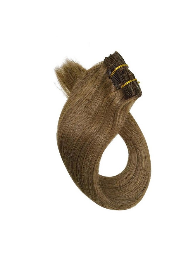 أوبيتا وصلات شعر بشرية بمشبك في وصلات شعر بني فاتح على 7 قطع 70 جرام شعر ريمي مستقيم بمشبك 22 بوصة مجموعتان لرأس كامل مزدوج لحمة شعر حقيقي للنساء - Image 3