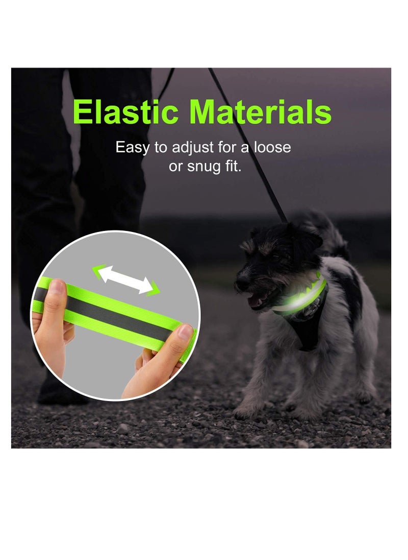 SUNSAR 8 Pieces High Visibility Reflector Bands Reflective Straps Tape Bracelets Reflective Running Gear for Women Men Running Bike,Walking, Jogging, Safety Gear  - Image 3