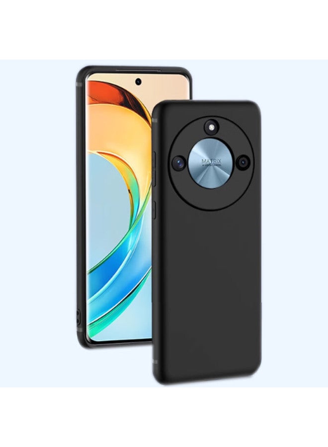 Maikuqi Compatible With Honor X60 Phone Case, Full Coverage Frosted Soft Shell Anti-drop Protective Cover - Matte Black - Image 4