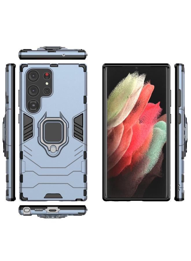 اس-توب جراب لهاتف Samsung Galaxy S23 Ultra 5G مزود بحلقة مغناطيسية من البولي كربونات + جراب هاتف TPU - Image 2