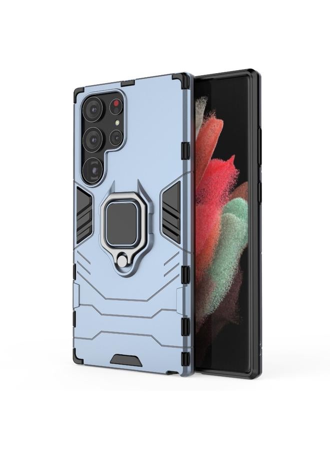 اس-توب جراب لهاتف Samsung Galaxy S23 Ultra 5G مزود بحلقة مغناطيسية من البولي كربونات + جراب هاتف TPU - Image 1