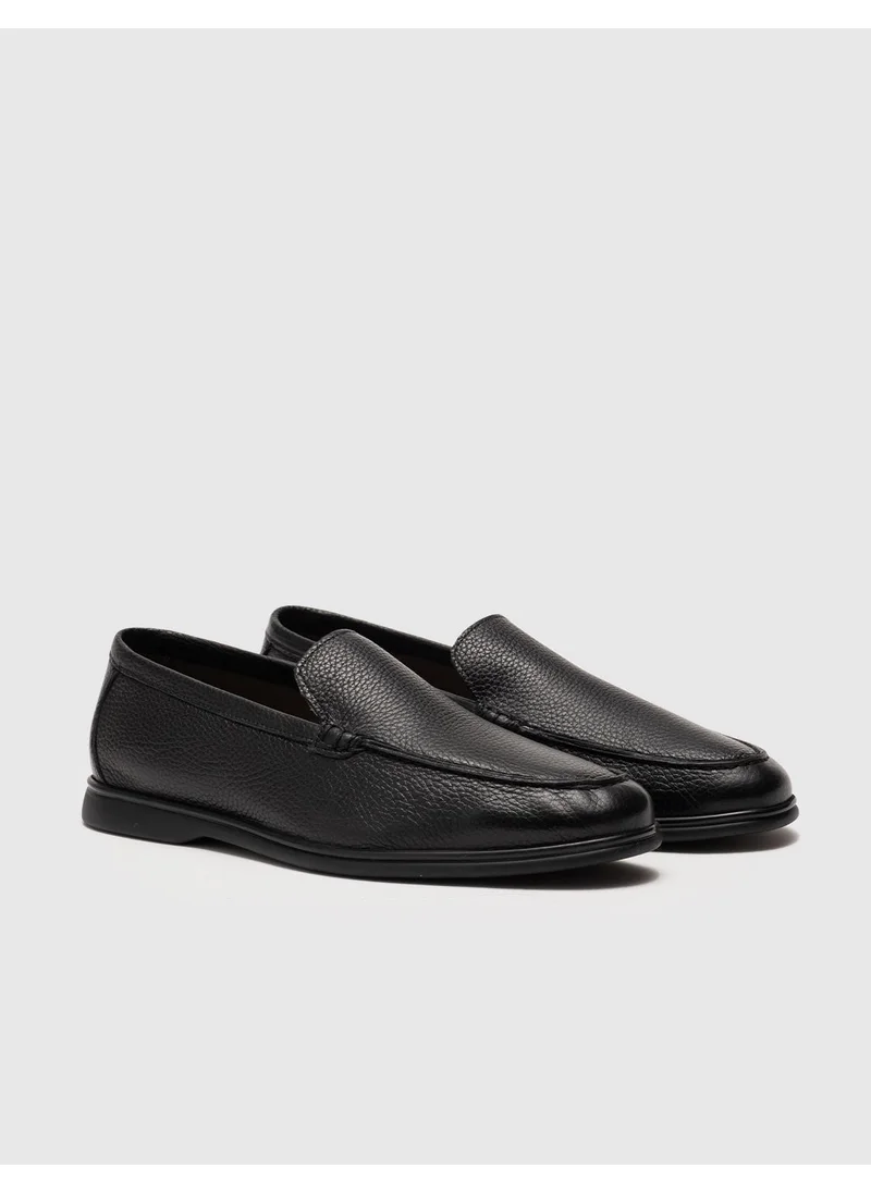 كاباني Leather Black Men's Casual Shoes