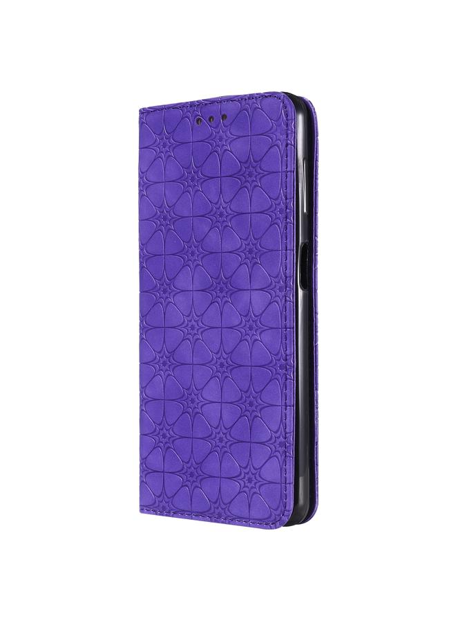 اس-توب جراب لهاتف Motorola Moto G9 Plus بنقش زهور محظوظة، جراب جلدي مغناطيسي أفقي قابل للطي مع حامل وفتحات للبطاقات - Image 2