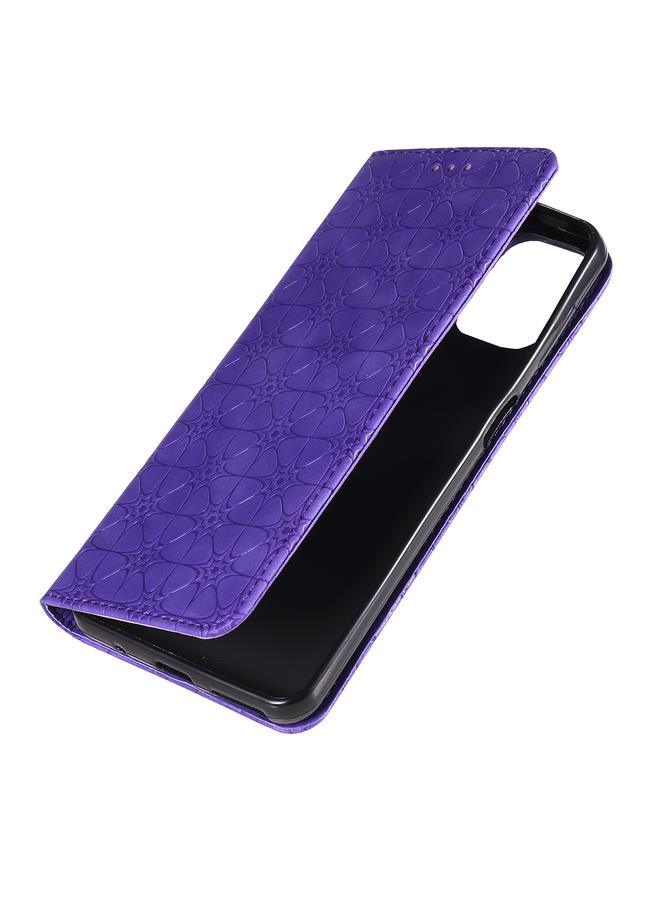 اس-توب جراب لهاتف Motorola Moto G9 Plus بنقش زهور محظوظة، جراب جلدي مغناطيسي أفقي قابل للطي مع حامل وفتحات للبطاقات - Image 5