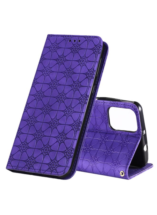 اس-توب جراب لهاتف Motorola Moto G9 Plus بنقش زهور محظوظة، جراب جلدي مغناطيسي أفقي قابل للطي مع حامل وفتحات للبطاقات - Image 1