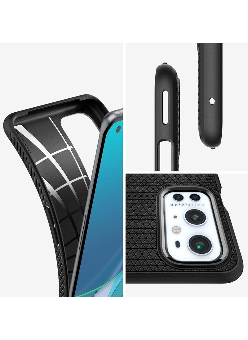 Spigen - Spigen Liquid Air Armor Case Designed for OnePlus 9 Pro 5G (2021) - Matte Black - Image 1