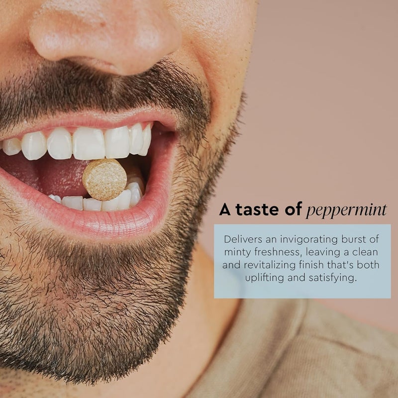 Boka Vital Bite Oral Pre  Probiotics  SugarFree NutFree Chewable Dental Probiotics for Teeth and Gums with BLIS K12 Vitamin D3 K2 for Men Women Freshens Breath  Peppermint 30 ct - Image 3