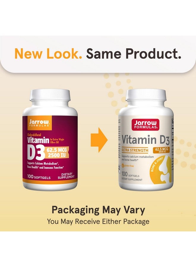 جارو فورملاز فيتامين د3 من جارو فورميولا 62.5 ميكروغرام (2500 وحدة دولية) - 100 حصة (كبسولات هلامية) - صحة العظام، دعم المناعة، ودعم استقلاب الكالسيوم - مكمل فيتامين د - فيتامينات د3 - 2500 فيتامين د - خالٍ من الغلوتين - Image 2