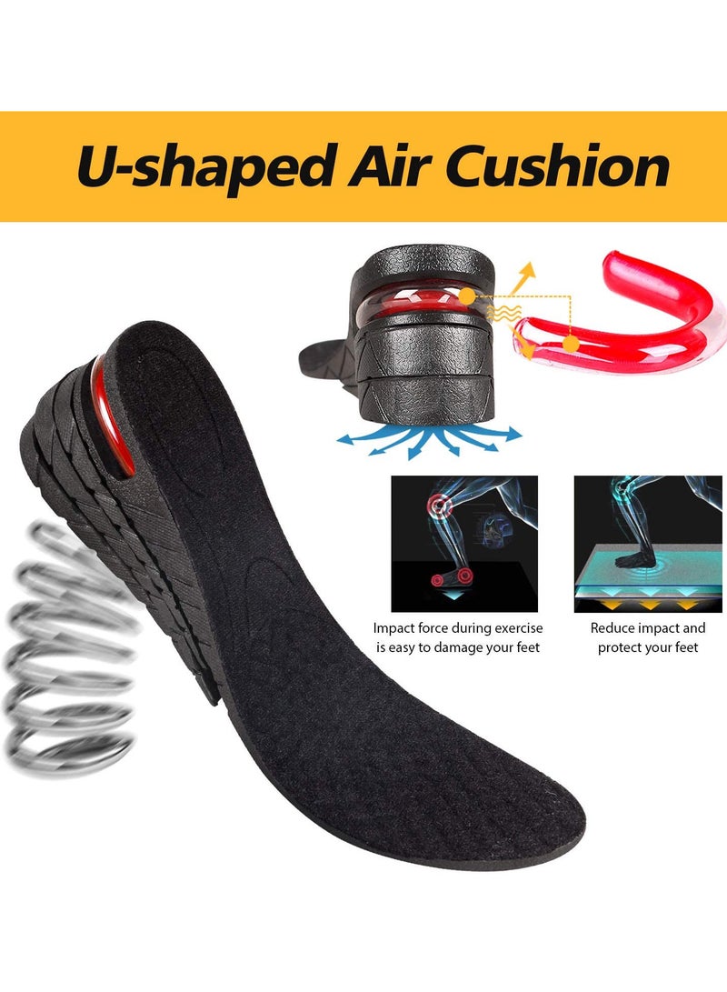 4 Layers Height Increase Insole Orthotic Heel Shoe Lifts Inserts with Air Cushion for Men Women - Image 3
