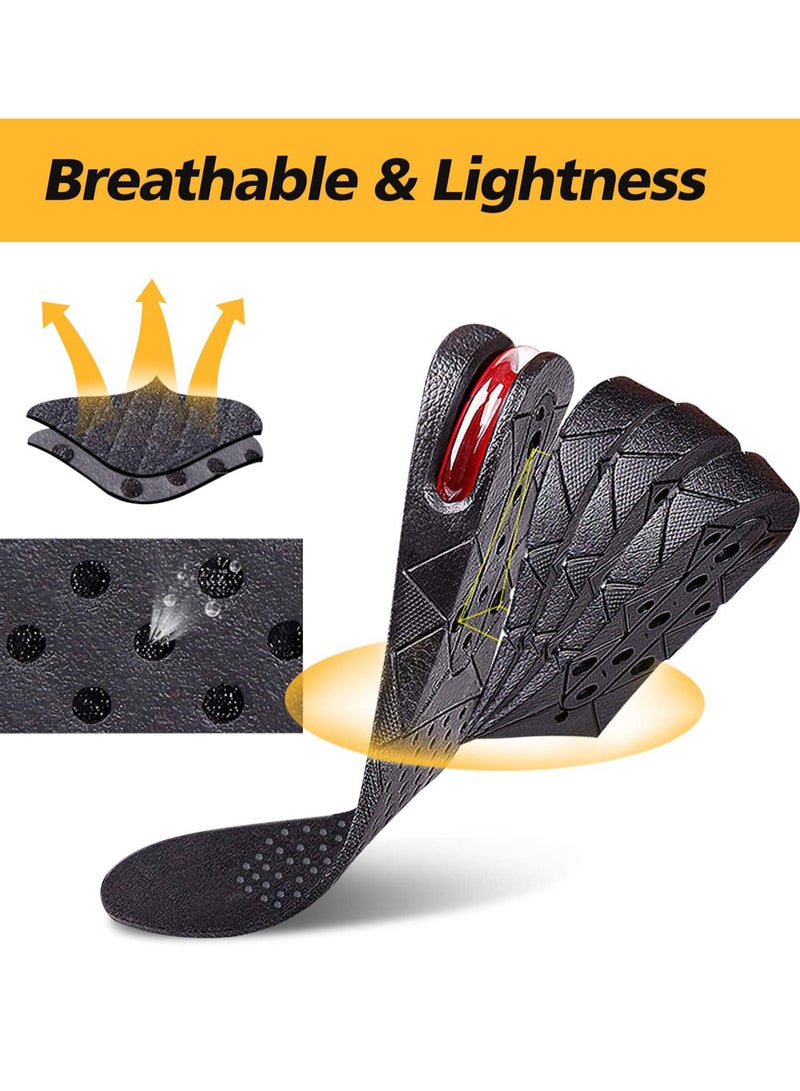 4 Layers Height Increase Insole Orthotic Heel Shoe Lifts Inserts with Air Cushion for Men Women - Image 4