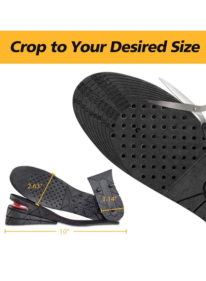 4 Layers Height Increase Insole Orthotic Heel Shoe Lifts Inserts with Air Cushion for Men Women - Image 5