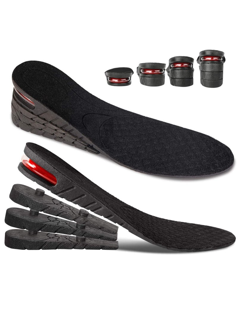 4 Layers Height Increase Insole Orthotic Heel Shoe Lifts Inserts with Air Cushion for Men Women - Image 1