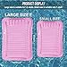SLLAK Inflatable Pool Floats Lounger for Adults Blow Up Tanning Pool Raft Sun Tan Tub with Inflatable Pillow for Family Outdoor Garden Backyard Summer Water Party Pink - Image 4