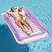 SLLAK Inflatable Pool Floats Lounger for Adults Blow Up Tanning Pool Raft Sun Tan Tub with Inflatable Pillow for Family Outdoor Garden Backyard Summer Water Party Pink - Image 3