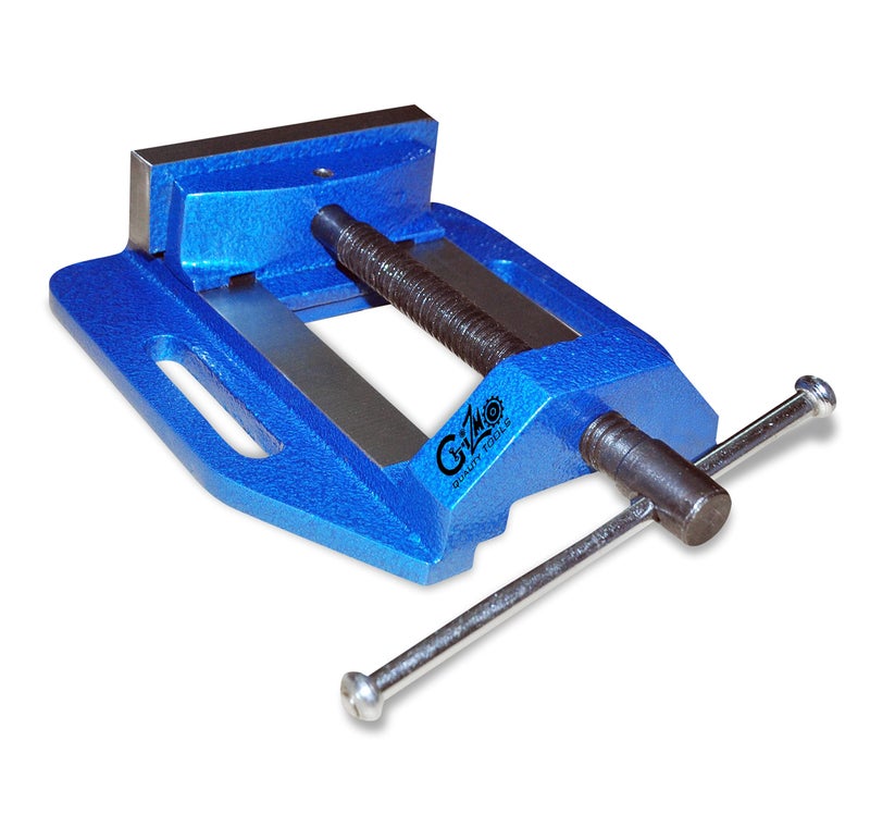 GIZMO Cast Iron Fixed Base Drill Vice, 2.5" (63mm) Professional Heavy Duty Germany Base Bench Press Drill Vise For Drilling, Tapping & Reaming, Universal DIY Clamp Tool - Image 1
