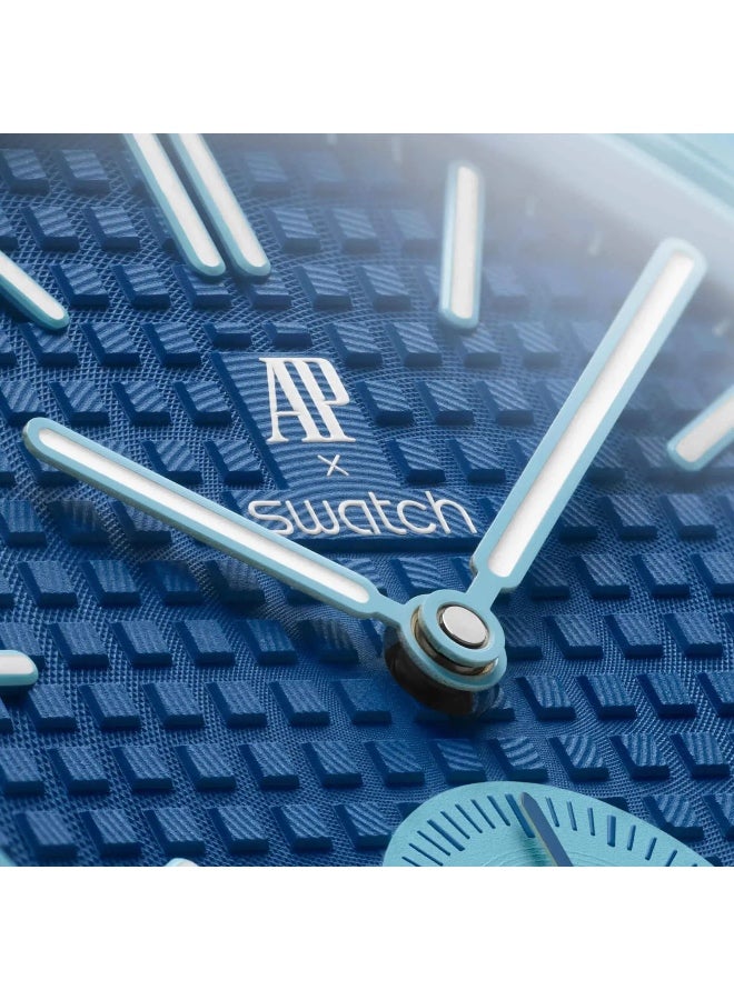Ap X Swatch Royal Pop Watch Replica - Bioceramic Case Mini Fashion Keychain Watch for Bags, Pocket Watch, Gifts & Everyday Use - Image 3