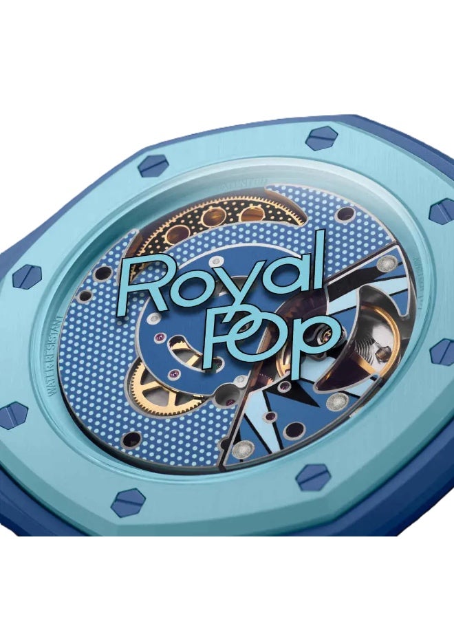 Ap X Swatch Royal Pop Watch Replica - Bioceramic Case Mini Fashion Keychain Watch for Bags, Pocket Watch, Gifts & Everyday Use - Image 4