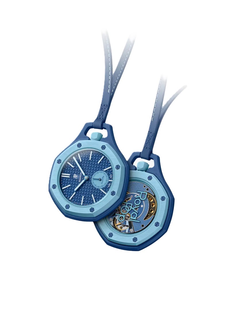 Ap X Swatch Royal Pop Watch Replica - Bioceramic Case Mini Fashion Keychain Watch for Bags, Pocket Watch, Gifts & Everyday Use - Image 1