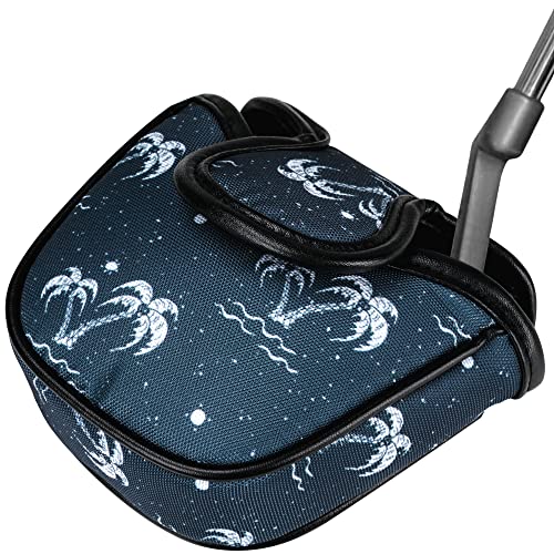 VIXYN Mallet Putter Cover - Cool Mallet Putter Headcover - Magnetic Fleeced Lined Head Covers to Protect Your Golf Clubs (Flamin (Palm Springs) - Image 1