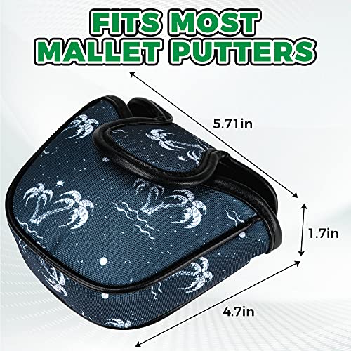 VIXYN Mallet Putter Cover - Cool Mallet Putter Headcover - Magnetic Fleeced Lined Head Covers to Protect Your Golf Clubs (Flamin (Palm Springs) - Image 5