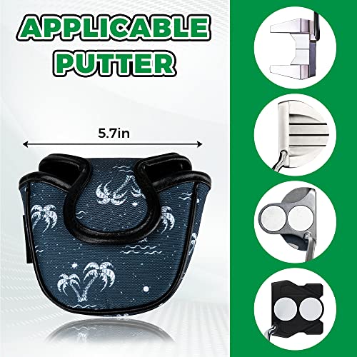 VIXYN Mallet Putter Cover - Cool Mallet Putter Headcover - Magnetic Fleeced Lined Head Covers to Protect Your Golf Clubs (Flamin (Palm Springs) - Image 2