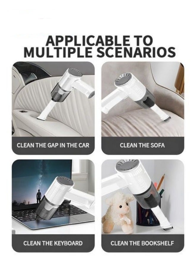 MIXDE 3 in 1 Vacuum Cleaner Wireless Handheld, Portable Car Vacuum Cleaner for Dorm and PC with HEPA Filter, Keyboard Vacuum Cleaner Mini  - Image 2