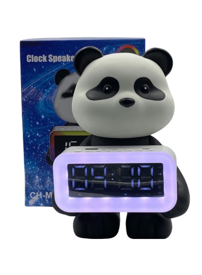 CH-M55 Cartoon Panda Smart Speaker with Professional Speaker Clock and RGB Lighting - Image 3