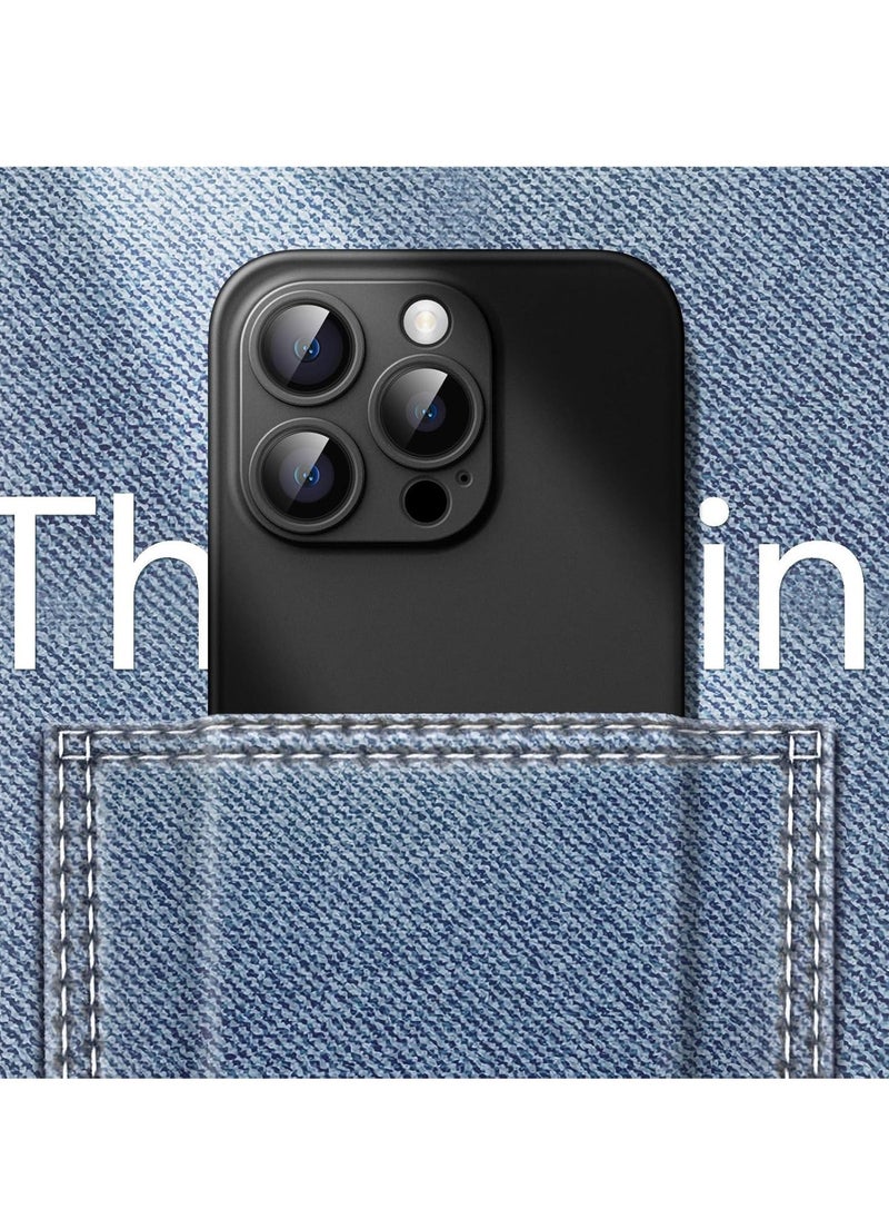 Raxoom Ultra Slim (0.35mm Thin) Case for iPhone 14 Pro Max 6.7-Inch, Camera Lens Cover Full Protection, Lightweight Matte Finish PP Hard Minimalist Case, Support Wireless Charging (Black) - Image 5