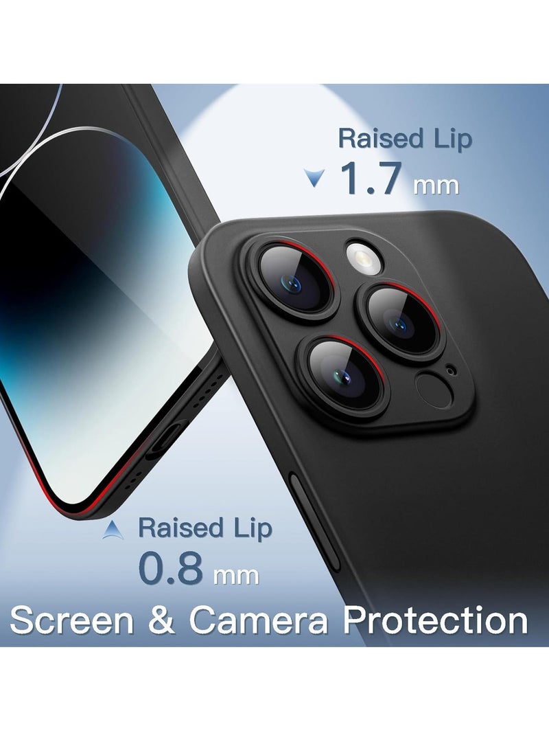 Raxoom Ultra Slim (0.35mm Thin) Case for iPhone 14 Pro Max 6.7-Inch, Camera Lens Cover Full Protection, Lightweight Matte Finish PP Hard Minimalist Case, Support Wireless Charging (Black) - Image 4