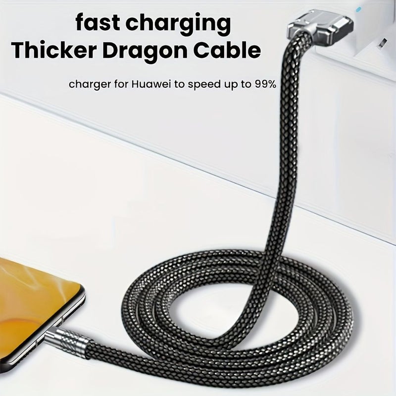 USB C Fast Charging Cable 6A 120W Quick Charge Type C Cord 2M Blue - Image 5
