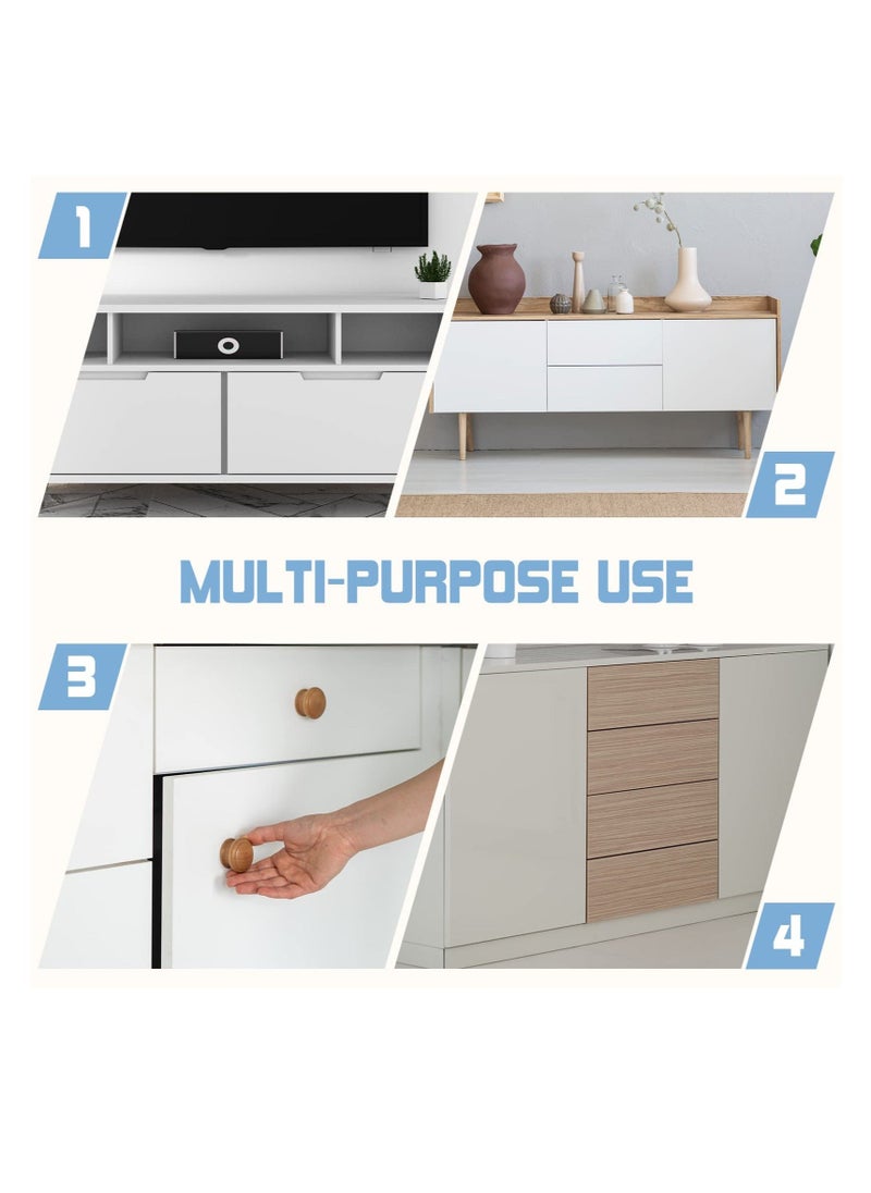 Generic Magnetic Cabinet Door Catch with Magnets for Cabinet Door Latch Closer Cabinet Magnetic Catch for Kitchen Closet Door Closing Magnetic Door Catch Closer 4 Pack Silver Color  - Image 4