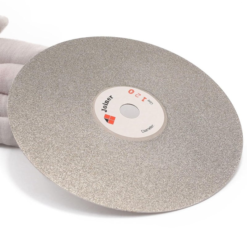 JOINER 6" inch 150 mm Grit 120 Diamond Grinding Disc Abrasive Wheel Coated Flat Lap Disk Jewelry Tools for Gemstone Glass Rock Ceramics - Image 5