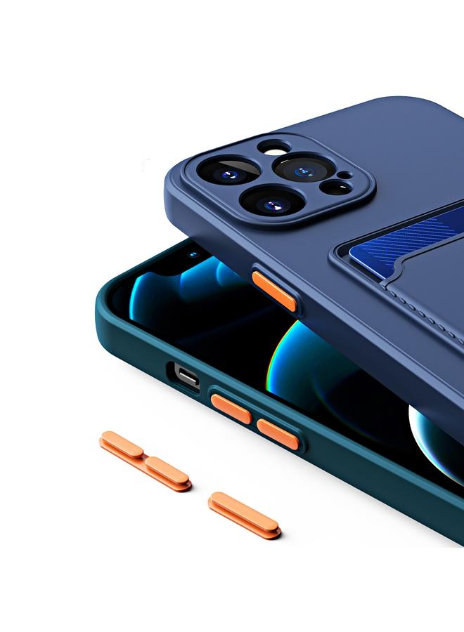 S-TOP Case For iPhone 14 Pro Skin Feel Card Color Button TPU Case - Image 4