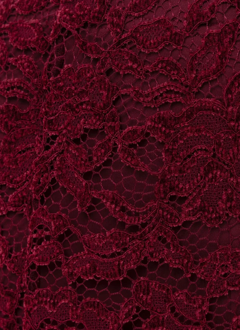 Lichi  Midi guipure skirt with monochrome shorts for Women | Best Price UAE