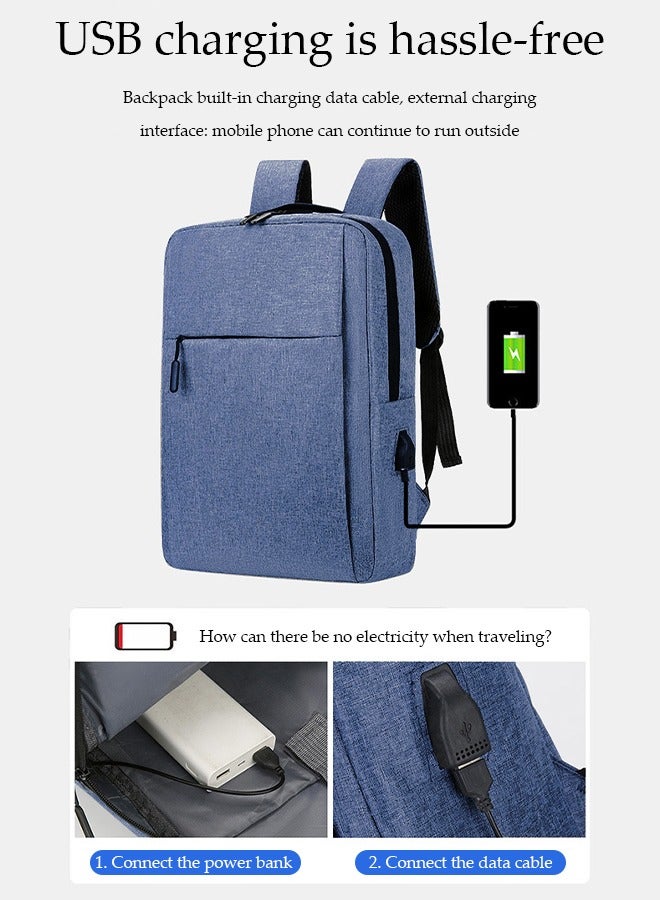 DUNISO Travel Laptop Backpack Portable Business Bag With USB charging port with Multiple Spacious Compartments, Tablet Pocket, for 15.6-inch Laptops, Tablets - Image 5