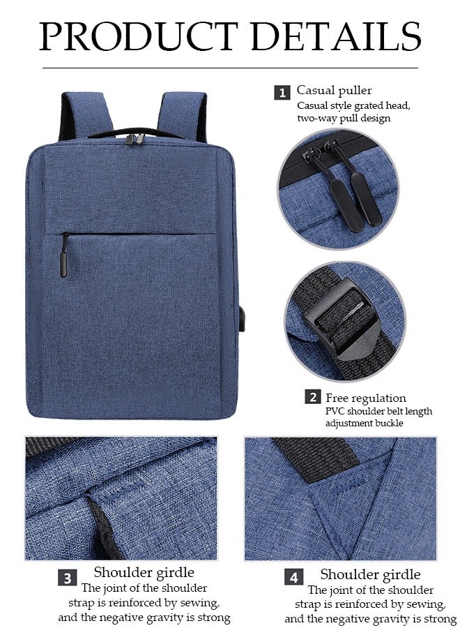 DUNISO Travel Laptop Backpack Portable Business Bag With USB charging port with Multiple Spacious Compartments, Tablet Pocket, for 15.6-inch Laptops, Tablets - Image 4