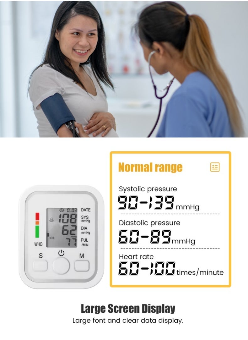 Edots - Digital Blood Pressure (BP) Monitor | Warranty - 6 Months | LCD Display & Voice Function – Accurate, Easy-to-Use, and Portable - Image 1