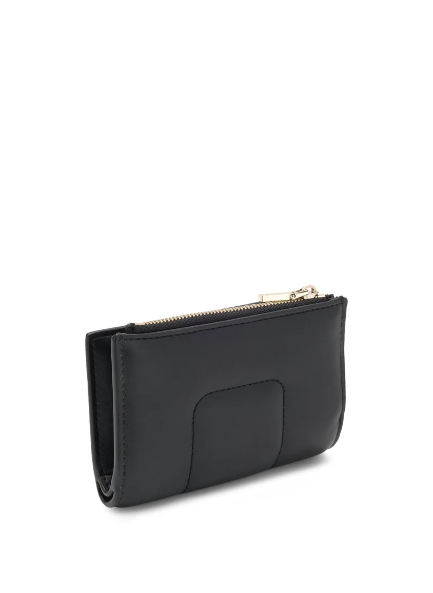 بوس Quilted wallet with Double B monogram trim